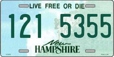 NH license plate 1215355