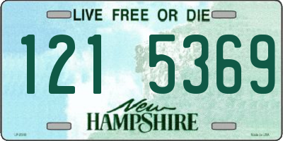 NH license plate 1215369