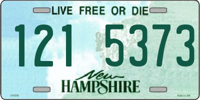 NH license plate 1215373