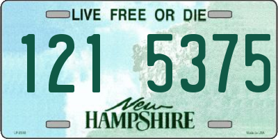 NH license plate 1215375