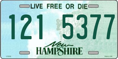 NH license plate 1215377