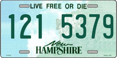NH license plate 1215379