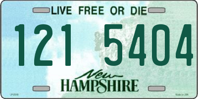 NH license plate 1215404