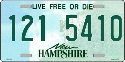 NH license plate 1215410