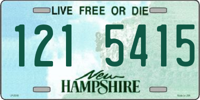 NH license plate 1215415
