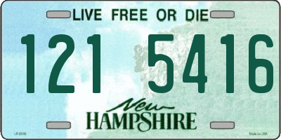 NH license plate 1215416