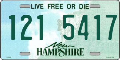 NH license plate 1215417