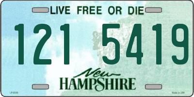 NH license plate 1215419