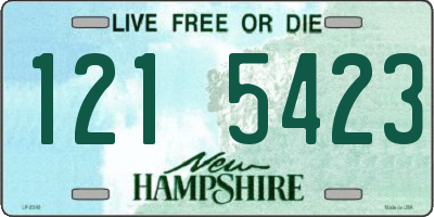 NH license plate 1215423