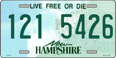 NH license plate 1215426