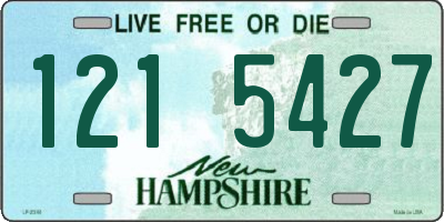 NH license plate 1215427