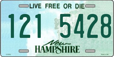 NH license plate 1215428