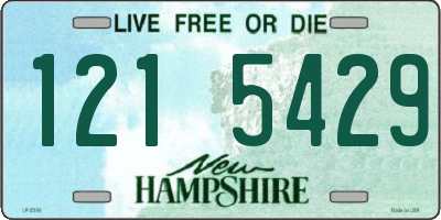 NH license plate 1215429
