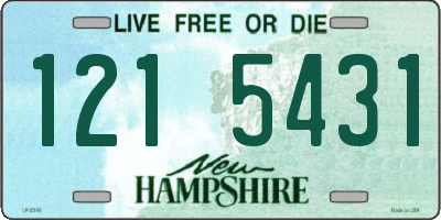 NH license plate 1215431