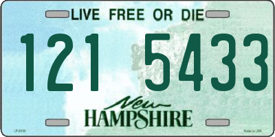 NH license plate 1215433