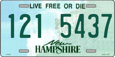 NH license plate 1215437