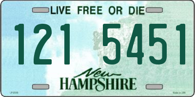 NH license plate 1215451