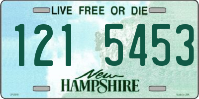 NH license plate 1215453