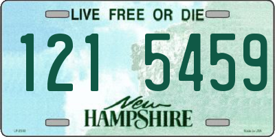 NH license plate 1215459