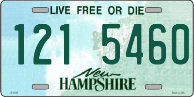 NH license plate 1215460