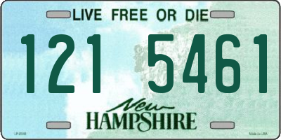 NH license plate 1215461