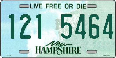 NH license plate 1215464