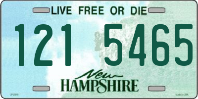 NH license plate 1215465
