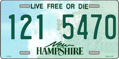 NH license plate 1215470