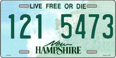 NH license plate 1215473