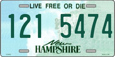 NH license plate 1215474