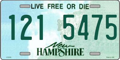 NH license plate 1215475