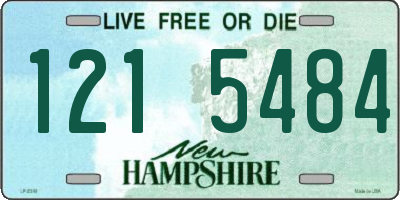 NH license plate 1215484