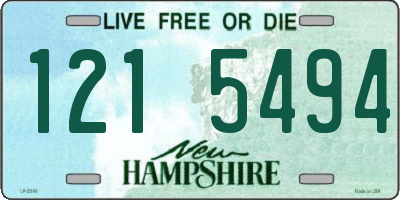 NH license plate 1215494