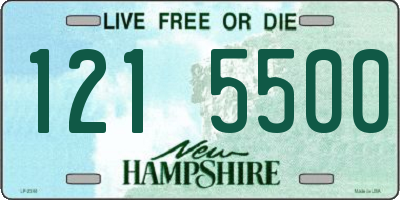 NH license plate 1215500