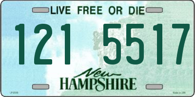 NH license plate 1215517