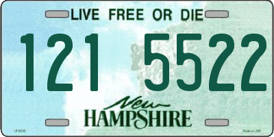 NH license plate 1215522