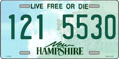 NH license plate 1215530