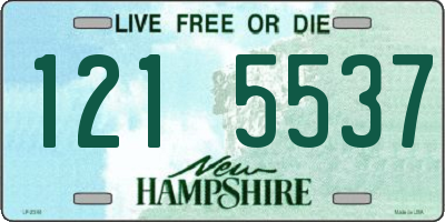 NH license plate 1215537