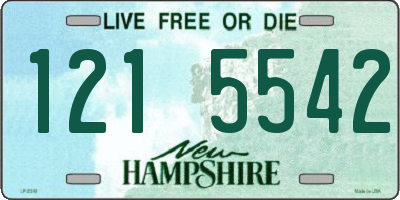 NH license plate 1215542