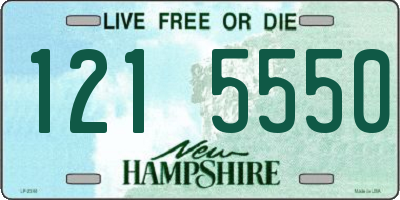 NH license plate 1215550