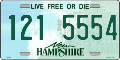 NH license plate 1215554