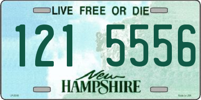 NH license plate 1215556