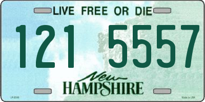 NH license plate 1215557