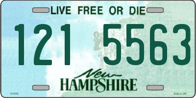 NH license plate 1215563