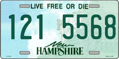 NH license plate 1215568