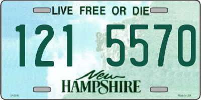 NH license plate 1215570