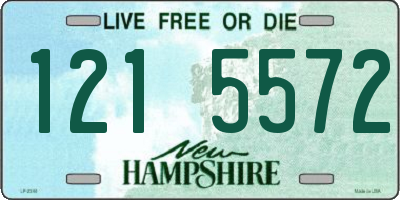 NH license plate 1215572