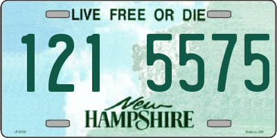 NH license plate 1215575