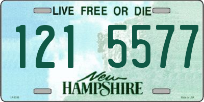NH license plate 1215577