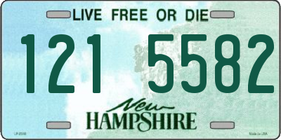 NH license plate 1215582
